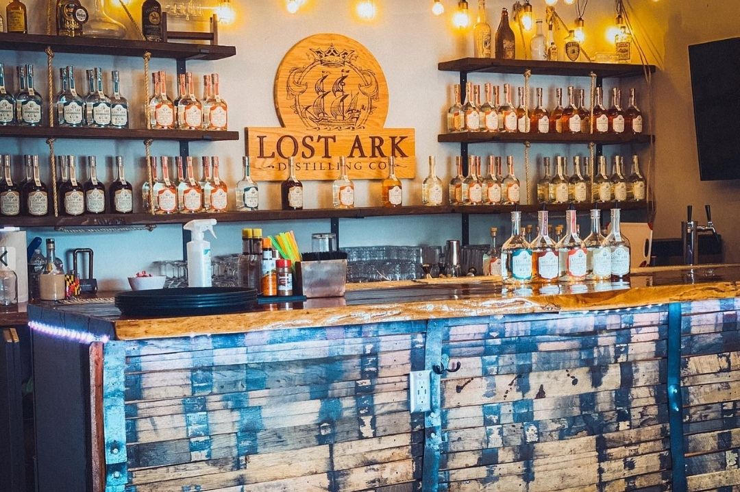 interior of lost ark distilling, the bar
