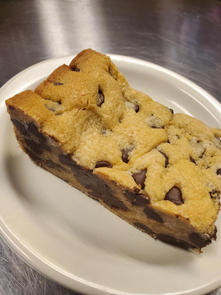 a blondie brownie with chocolate chips