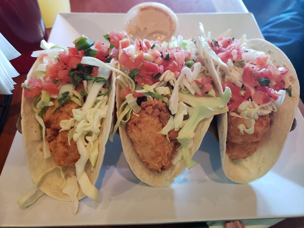 three tacos on a plate