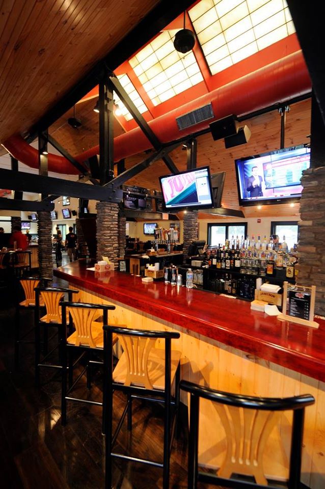 interior of mother's peninsula grille, the bar